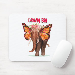 Dream Big som en elefant inspirationslös Musmatta