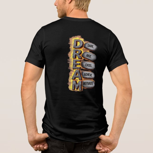 "Dream Big, Ssov Deeper" - Surreal Dreamscape T-S T Shirt (Baksida)