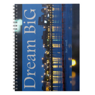 "Dream BiG - Start small." Spiral bärbar dator Anteckningsbok