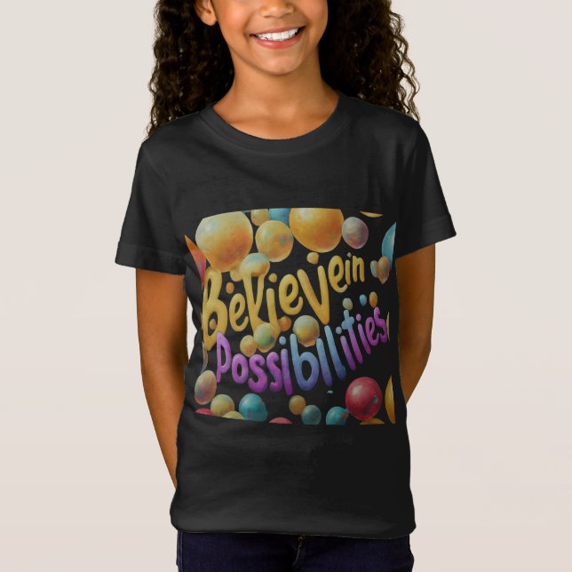 Dream Big, tro djärv T Shirt (Framsida)