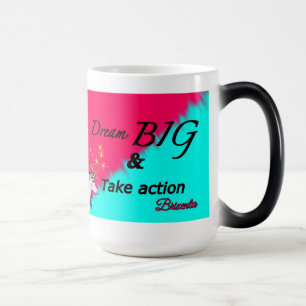 Dream big unicorn färg som byter mugg