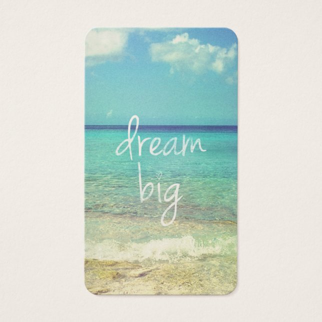Dream big visitkort (Framsidan)