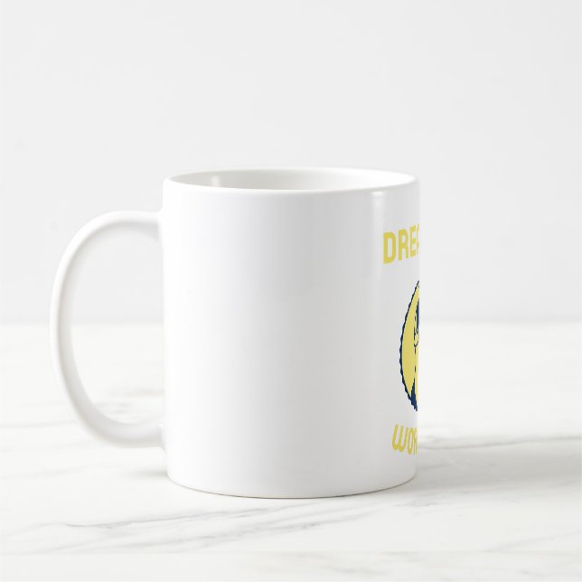 Dream Big Work Hard Motivtive Back to school Kaffemugg (Vänster)