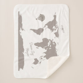 Dream Big World Traveler Personlig baby namn