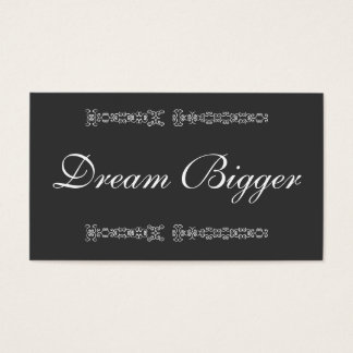 Dream Bigger Gift Card Visitkort