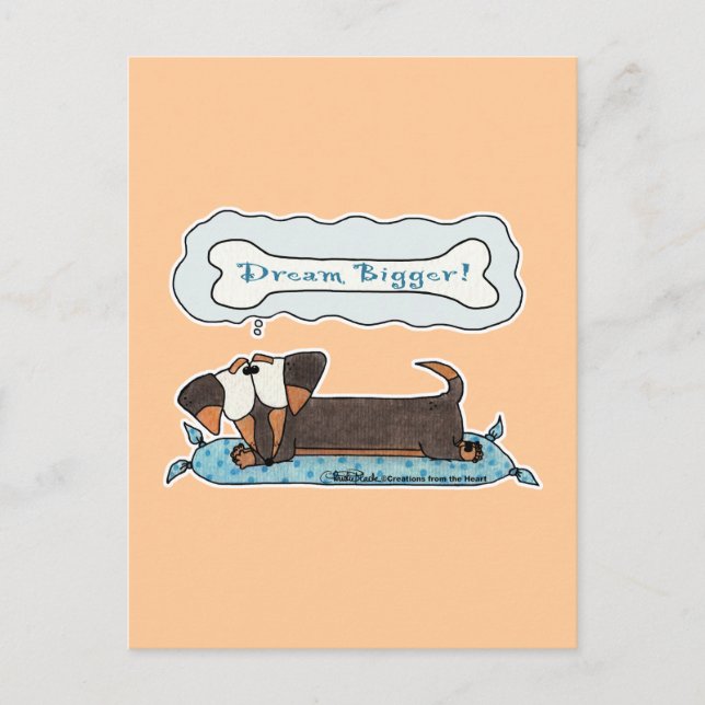 Dream Bigger Vykort (Framsida)