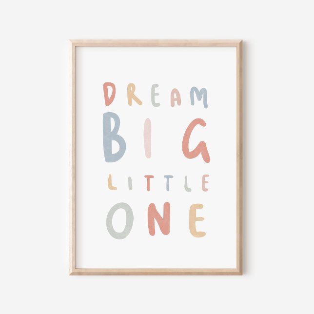 Dream Bit Little One Colorful Nursery Poster (Skapare uppladdad)