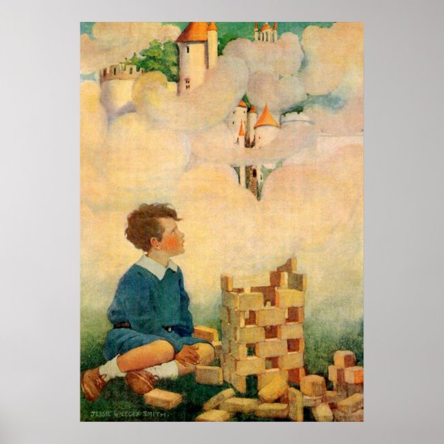Dream Blocks av Jesse Willcox Smith Poster (Framsidan)