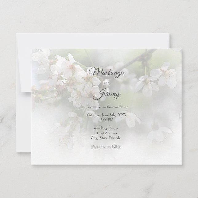 Dream Blommar 2-inbjudan Inbjudningar (Framsida)