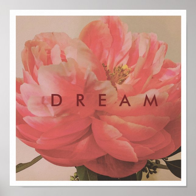 Dream Blommigt Poster (Framsidan)