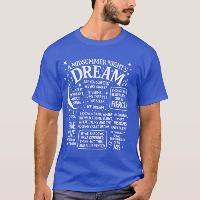 Dream Bold - Shakespeare Magic Tee (Framsida)