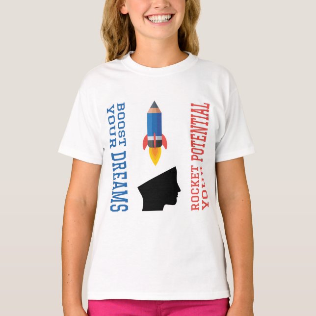 Dream Booster och Potential Rocket T Shirt (Framsida)