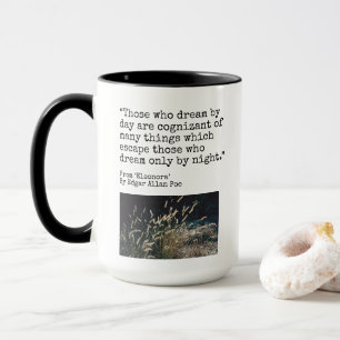 Dream by Day, Edgar Allen Poe-citat, Mugg