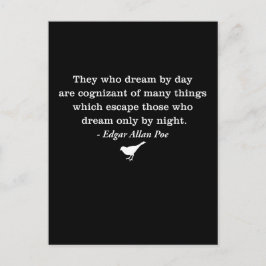 Dream by Day Poe Quote Vykort