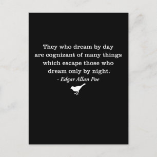 Dream by Day Poe Quote Vykort