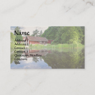 Dream Cabin Sjö House Pond Real Gods Agent Visitkort