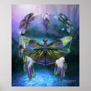 Dream Catcher andan i Dragonfly Poster/skriver ut Poster