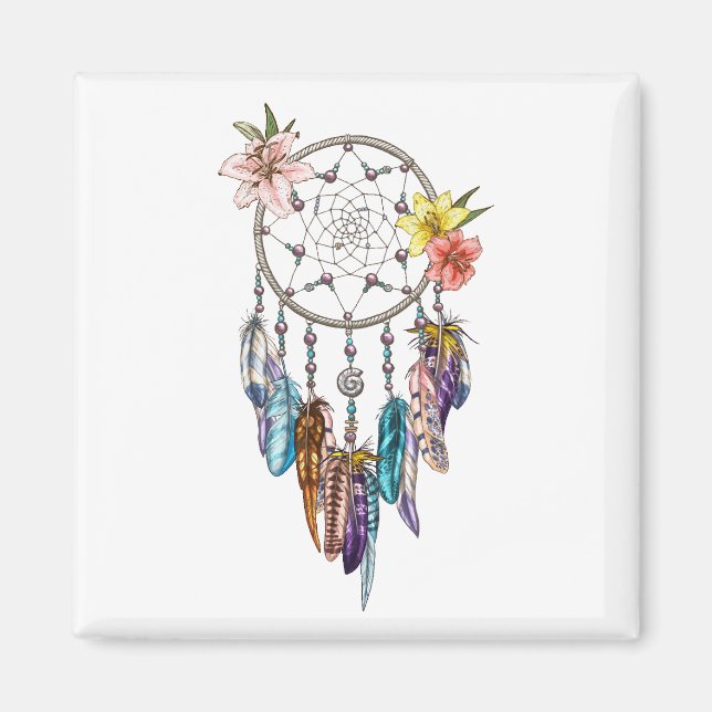 Dream catcher bakgrund magnet (Framsidan)