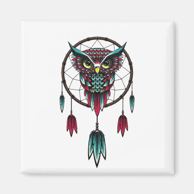 Dream catcher bakgrund magnet (Framsidan)
