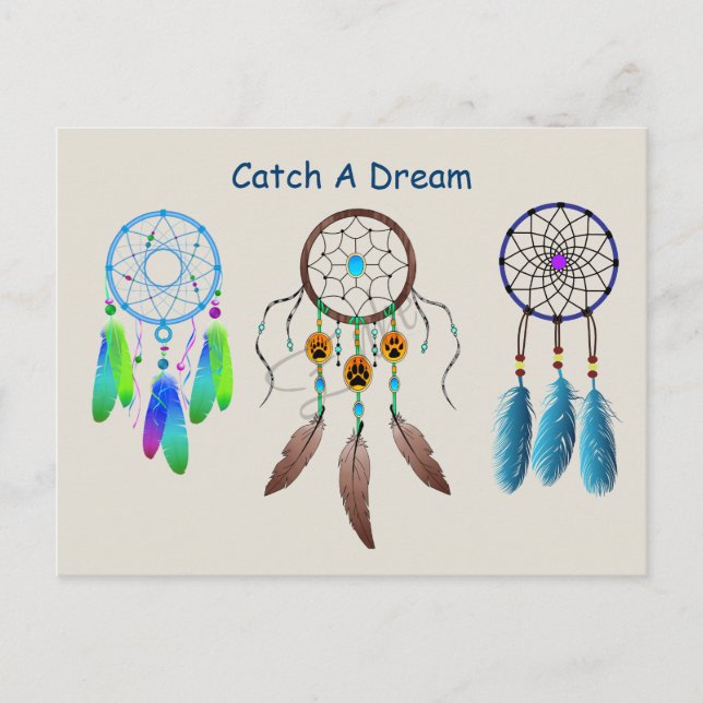Dream catcher bakgrund vykort (Framsida)