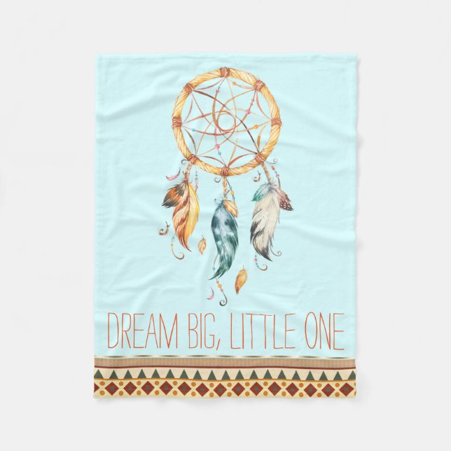 Dream Catcher Boho Baby Blanket Fleecefilt (Framsidan)