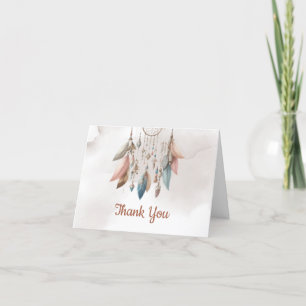 Dream Catcher Boho Pastel - tackkort