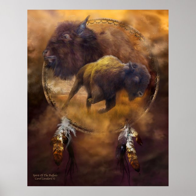 Dream Catcher brunt Buffalos serieanda Poster (Framsidan)