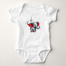 Dream Catcher Cute Baby Elephant. Genomskinlig bak