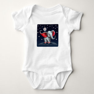 Dream Catcher Cute Baby Elephant. Night Himlar T Shirt