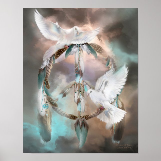 Dream Catcher - drömmar om Peace Art Poster/skrive Poster (Framsidan)