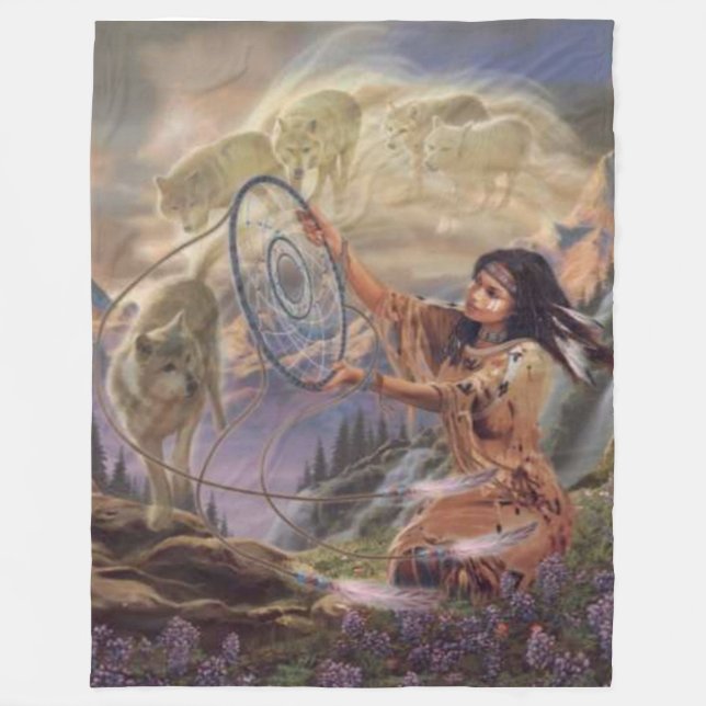 DREAM CATCHER Flottblankets Fleecefilt (Framsidan)