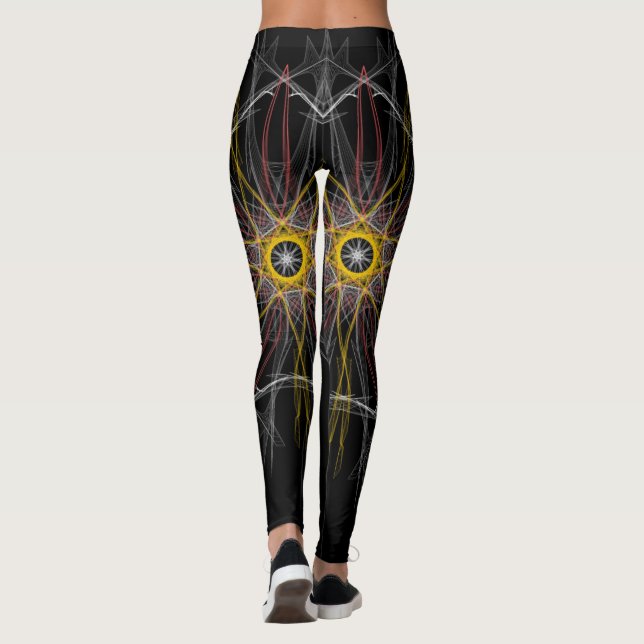 Dream catcher inspirerade abstrakt-utskriftsbilder leggings (Baksida)