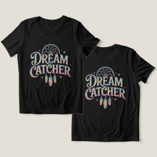 Dream Catcher Iridescent Holografisk text T Shirt