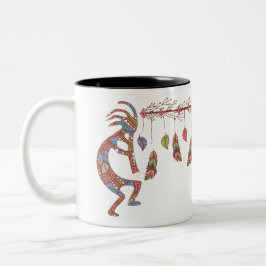 Dream Catcher Kokopelli Two-Tone Coffee Mugg
