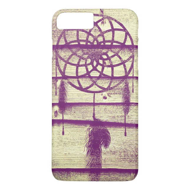 Dream Catcher Lila Wood Case-Mate iPhone Skal (Baksida)