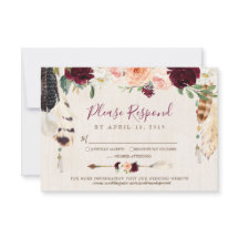 Dream Catcher Måne Peach & Burgundy Boho Bröllop