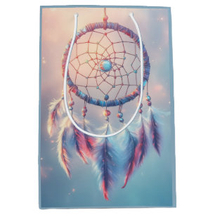 Dream Catcher med Soft Feathers och Pärlor
