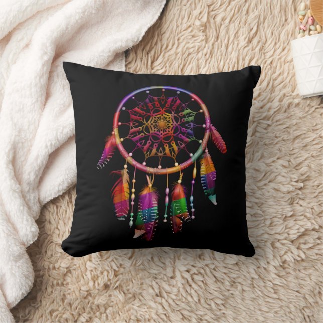 DREAM CATCHER NATIVE AMERICAN PILLOWS KUDDE (Filt)