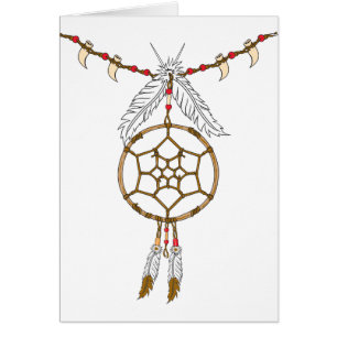 Dream Catcher Necklace Hälsningskort