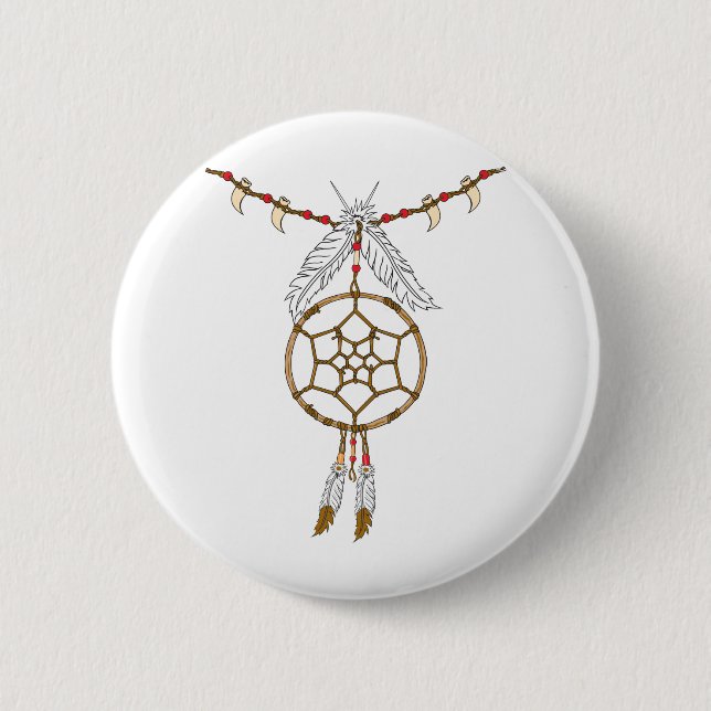 Dream Catcher Necklace Knapp (Framsida)
