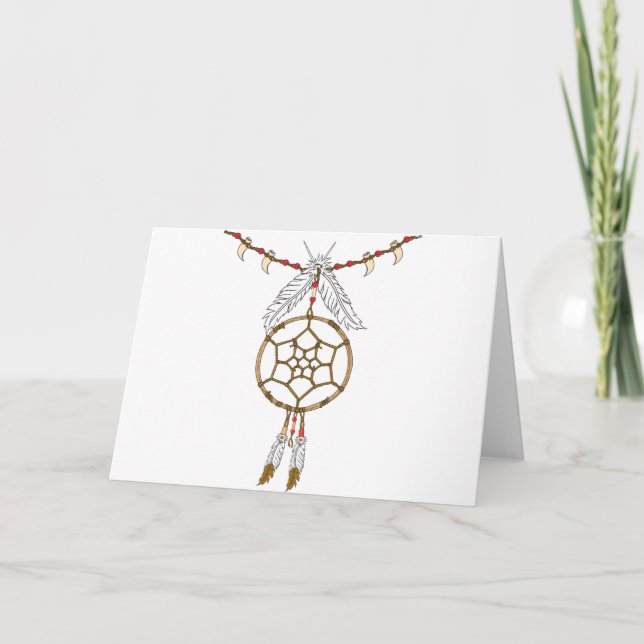 Dream Catcher Necklace Kort (Framsida)