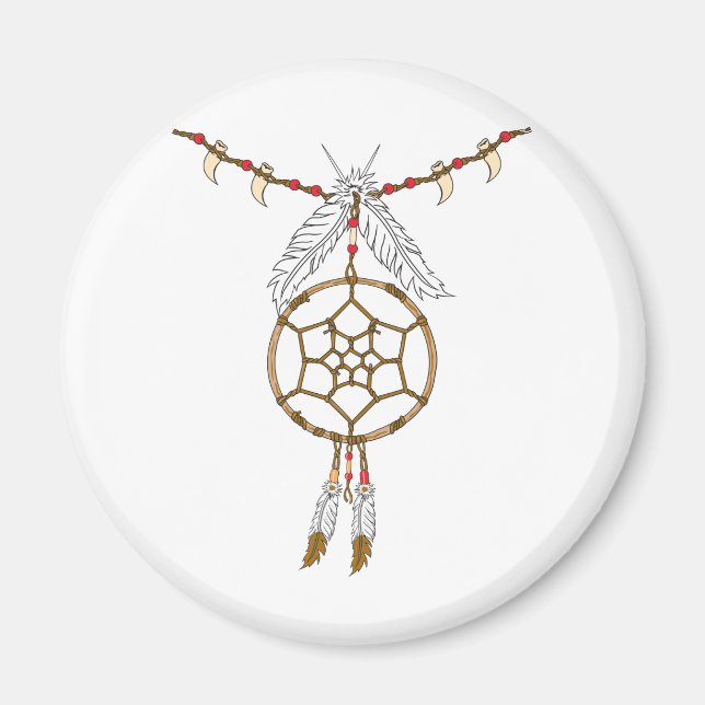 Dream Catcher Necklace Magnet (Framsidan)