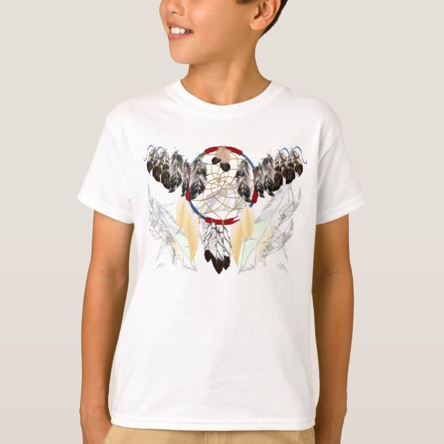 Dream Catcher och Feathers Shirt (vid) T (Framsida)