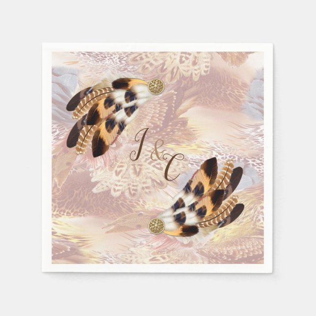 Dream Catcher Party Decor Pappersservett (Framsidan)