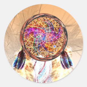 Dream Catcher Runt Klistermärke