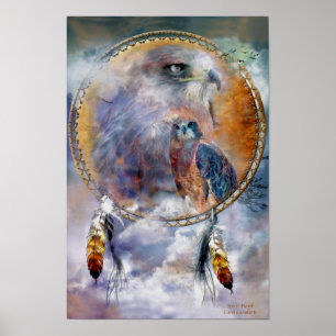 Dream Catcher Series - Spirit Hawk Poster/skriver Poster