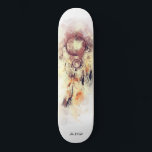 *~* Dream Catcher Shaman Helig stamShamanic Mini Skateboard Bräda 18,5 Cm<br><div class="desc">* Western BOHO American Watercolor Abstrakt Dream Catcher Journey med vackra Feathers som en Shamanic-symbol för en Native American Andlig Healer eller BOHEMIAM-design. *** färg är både Rosa och lila och grått. Denna spritbaserade, esoteriska populära boho kreativ abstrakt modern drömmare och Fjäderdesign kommer med största sannolikhet att uppskattas av Shamans,...</div>