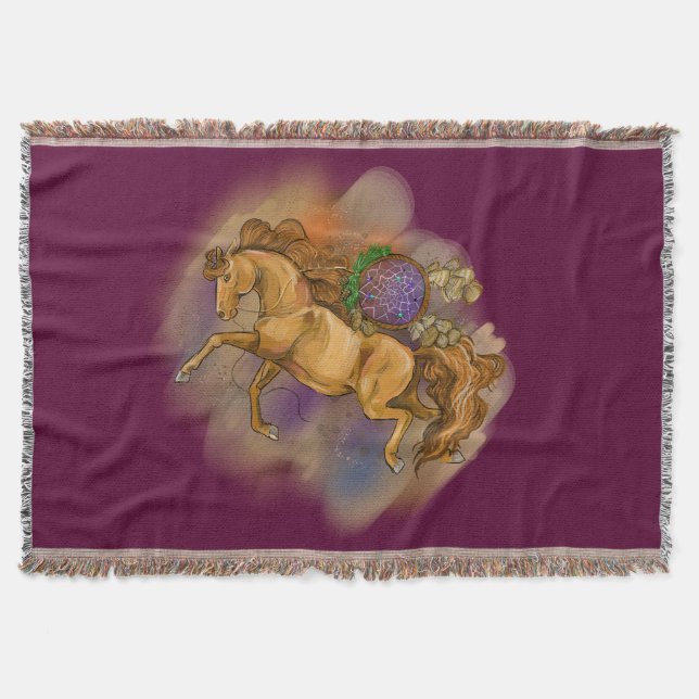 Dream Catcher Sorrel Horse Filt (Framsidan)