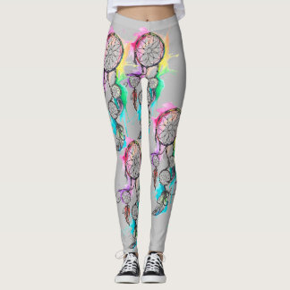 Dream Catcher Stänk Paint Art Dam Leggings