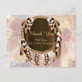 Dream Catcher Tack Meddelande Vykort